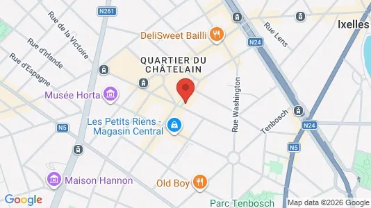 Apartments for rent i Brussels Elsene - kort over placeringen