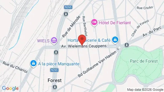 Apartments for rent i Brussels Vorst - kort over placeringen