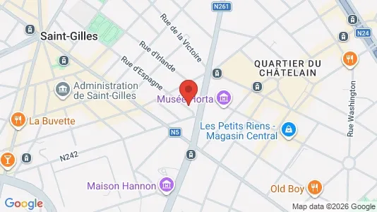 Apartments for rent i Brussels Sint-Gillis - kort over placeringen