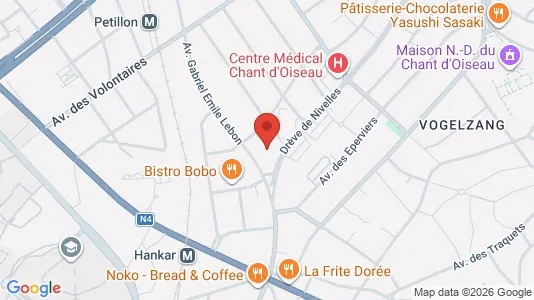Apartments for rent i Brussels Oudergem - kort over placeringen