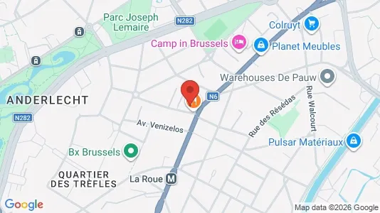 Apartments for rent i Brussels Anderlecht - kort over placeringen