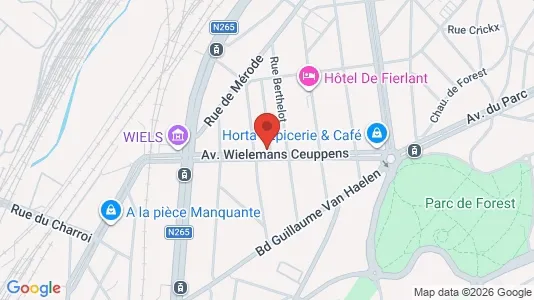 Apartments for rent i Brussels Vorst - kort over placeringen