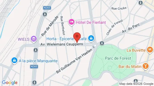 Apartments for rent i Brussels Vorst - kort over placeringen