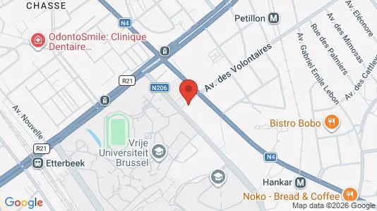 Apartments for rent i Brussels Oudergem - kort over placeringen