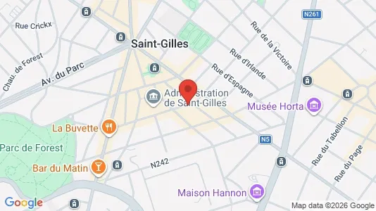 Apartments for rent i Brussels Sint-Gillis - kort over placeringen