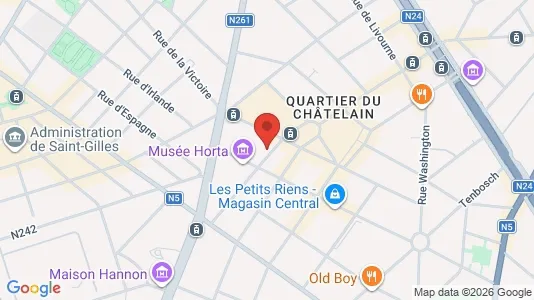Apartments for rent i Brussels Sint-Gillis - kort over placeringen