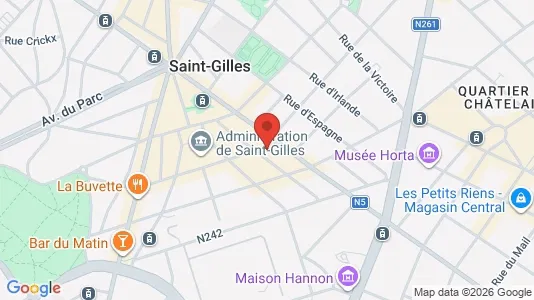 Apartments for rent i Brussels Sint-Gillis - kort over placeringen
