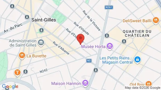 Apartments for rent i Brussels Sint-Gillis - kort over placeringen