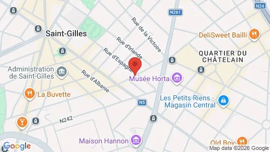 Apartments for rent i Brussels Sint-Gillis - kort over placeringen