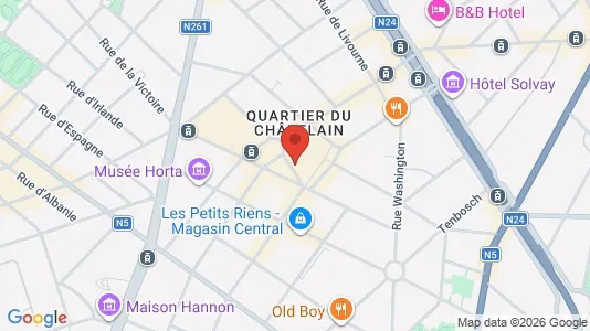 Apartments for rent i Brussels Elsene - kort over placeringen