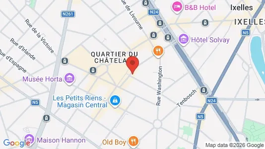 Apartments for rent i Brussels Elsene - kort over placeringen