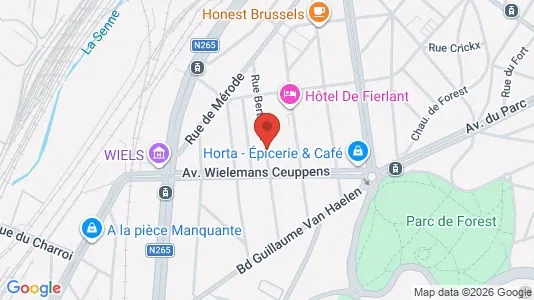 Apartments for rent i Brussels Vorst - kort over placeringen