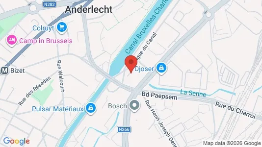 Apartments for rent i Brussels Anderlecht - kort over placeringen