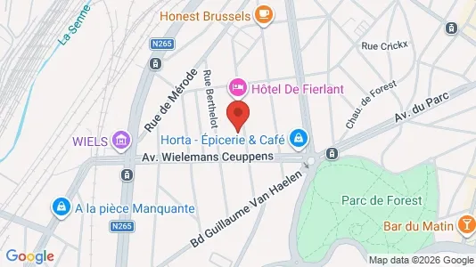 Apartments for rent i Brussels Vorst - kort over placeringen