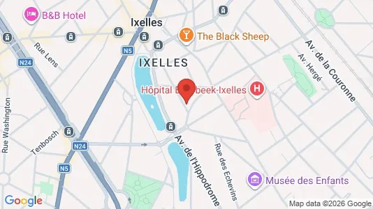 Apartments for rent i Brussels Elsene - kort over placeringen