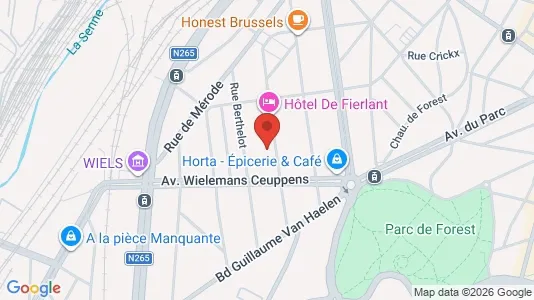 Apartments for rent i Brussels Vorst - kort over placeringen