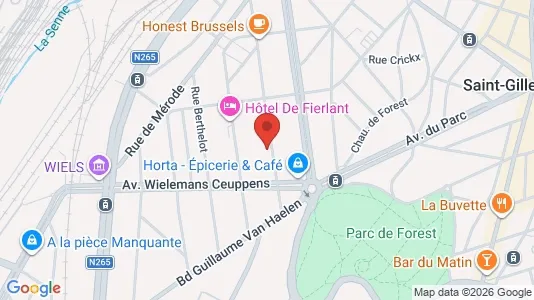 Apartments for rent i Brussels Vorst - kort over placeringen