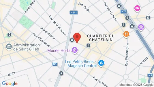 Apartments for rent i Brussels Sint-Gillis - kort over placeringen