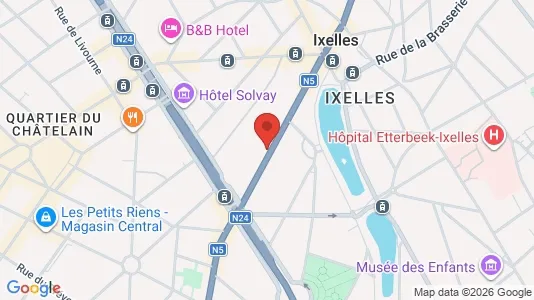 Apartments for rent i Brussels Elsene - kort over placeringen