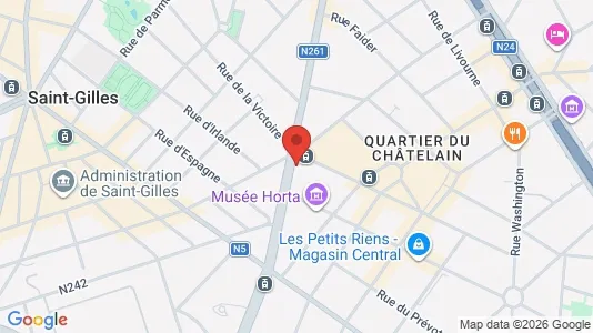 Apartments for rent i Brussels Sint-Gillis - kort over placeringen