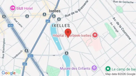 Apartments for rent i Brussels Elsene - kort over placeringen