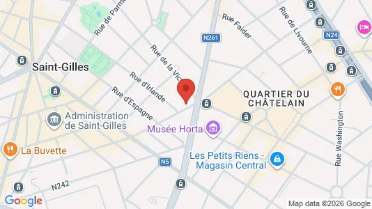 Apartments for rent i Brussels Sint-Gillis - kort over placeringen