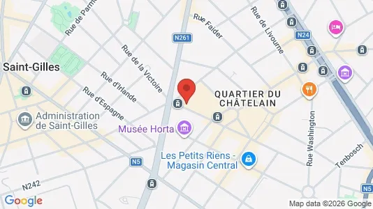 Apartments for rent i Brussels Sint-Gillis - kort over placeringen