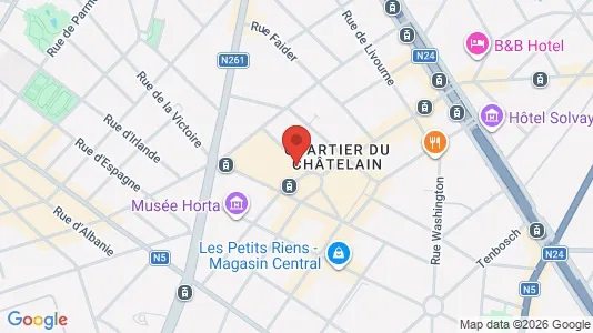 Apartments for rent i Brussels Sint-Gillis - kort over placeringen
