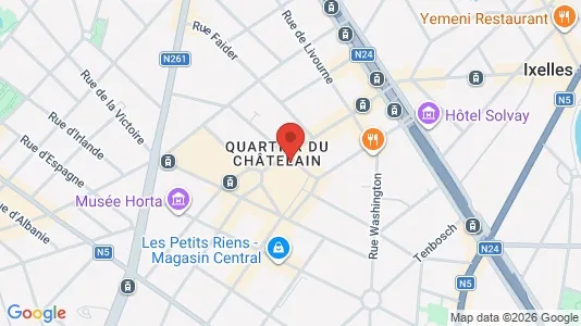 Apartments for rent i Brussels Elsene - kort over placeringen