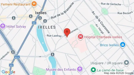 Apartments for rent i Brussels Elsene - kort over placeringen