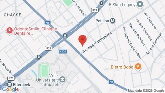 Apartments for rent i Brussels Oudergem - kort over placeringen