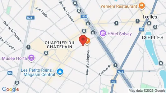 Apartments for rent i Brussels Elsene - kort over placeringen
