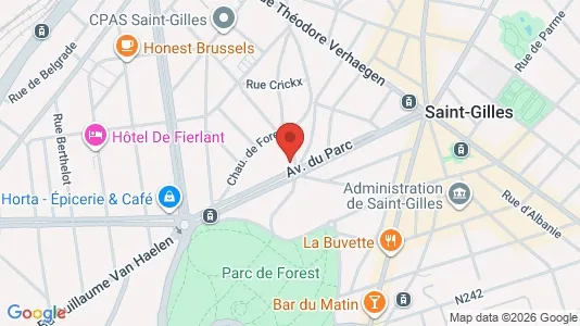 Apartments for rent i Brussels Sint-Gillis - kort over placeringen