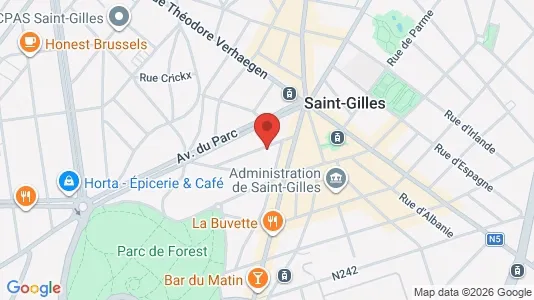 Apartments for rent i Brussels Sint-Gillis - kort over placeringen