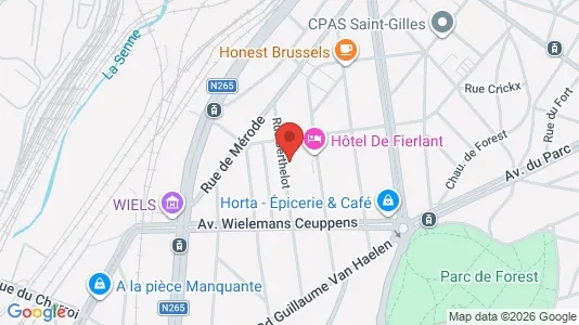 Apartments for rent i Brussels Vorst - kort over placeringen