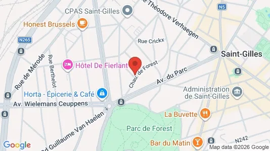 Apartments for rent i Brussels Vorst - kort over placeringen