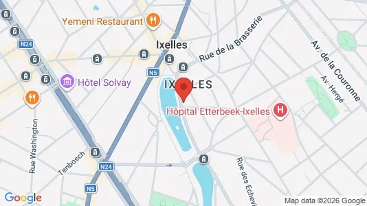 Apartments for rent i Brussels Elsene - kort over placeringen