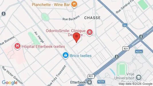 Apartments for rent i Brussels Etterbeek - kort over placeringen
