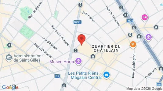 Apartments for rent i Brussels Sint-Gillis - kort over placeringen