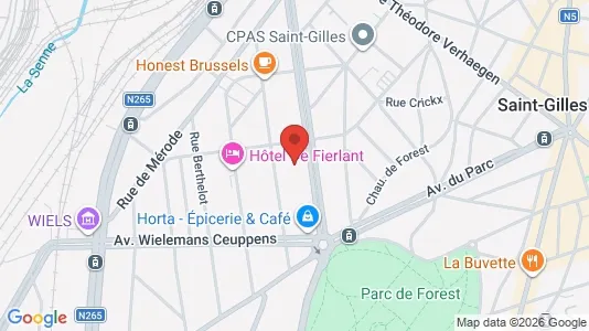Apartments for rent i Brussels Vorst - kort over placeringen