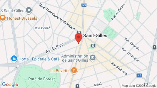 Apartments for rent i Brussels Sint-Gillis - kort over placeringen