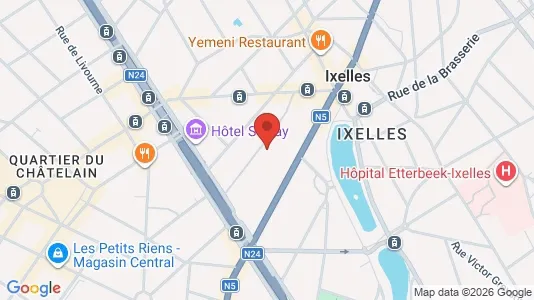 Apartments for rent i Brussels Elsene - kort over placeringen