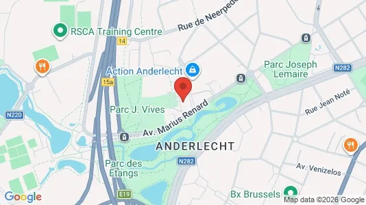 Apartments for rent i Brussels Anderlecht - kort over placeringen