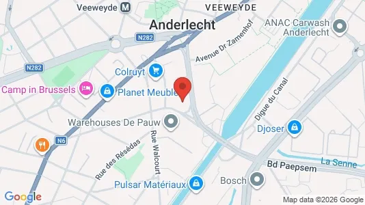 Apartments for rent i Brussels Anderlecht - kort over placeringen