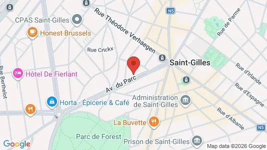 Apartments for rent i Brussels Sint-Gillis - kort over placeringen