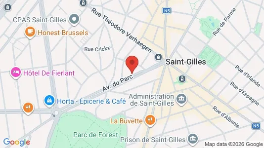 Apartments for rent i Brussels Sint-Gillis - kort over placeringen