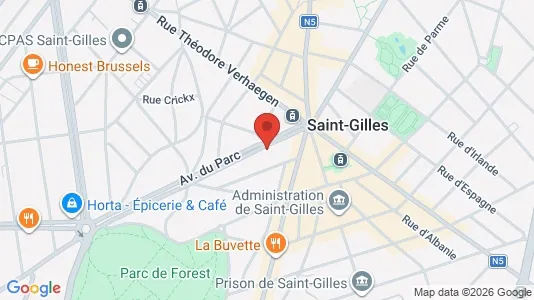 Apartments for rent i Brussels Sint-Gillis - kort over placeringen