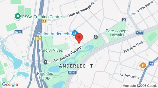 Apartments for rent i Brussels Anderlecht - kort over placeringen