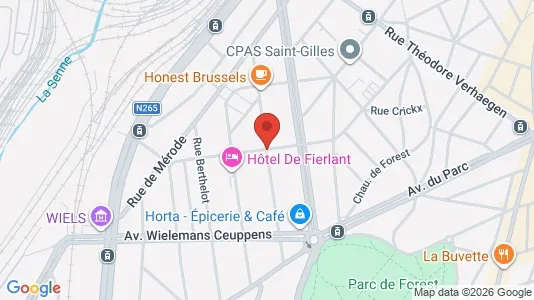 Apartments for rent i Brussels Vorst - kort over placeringen