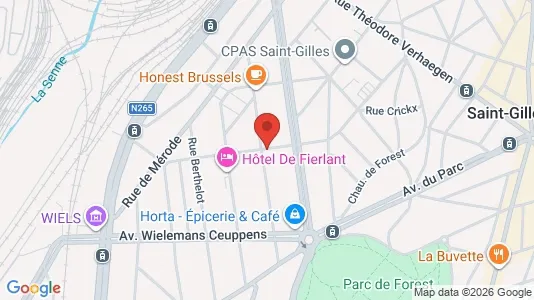 Apartments for rent i Brussels Vorst - kort over placeringen